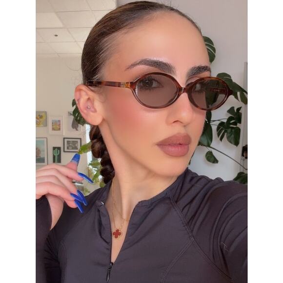 NEW Miu Miu MU04ZS Regard Sunglasses in Havana Brown $518 main image 5